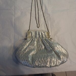 Elegant Silver Evening Clutch